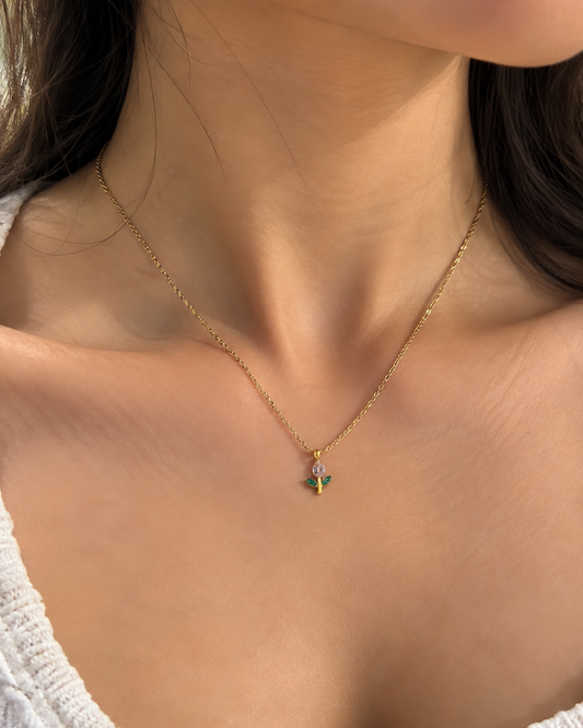 Tulip Necklace (pink)